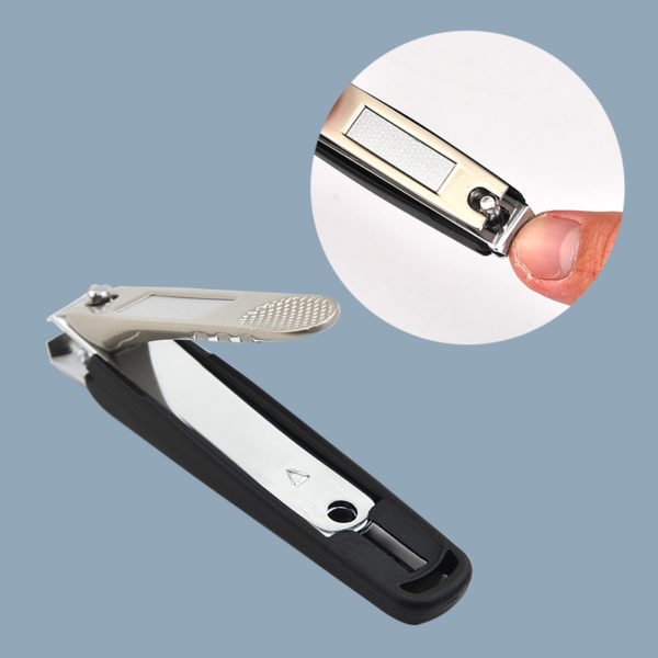 Stainless Steel Nail Clippers With Keychain Bag - 图片 2