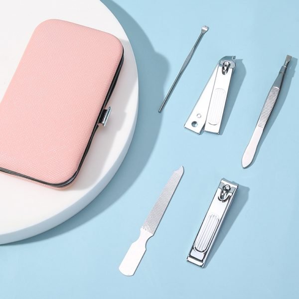 Portable Stainless Steel Manicure 5-Piece Set - 图片 2