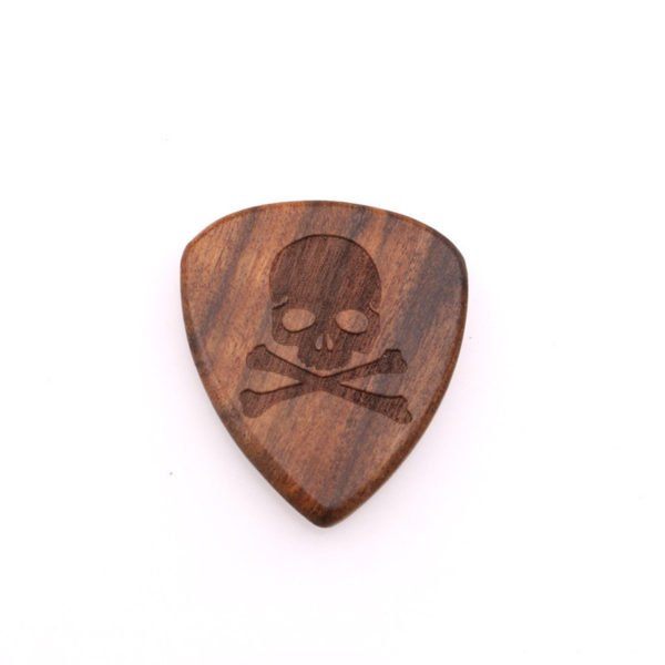 Wood Veneer Guitar Picks with Laser Logo - Image 2