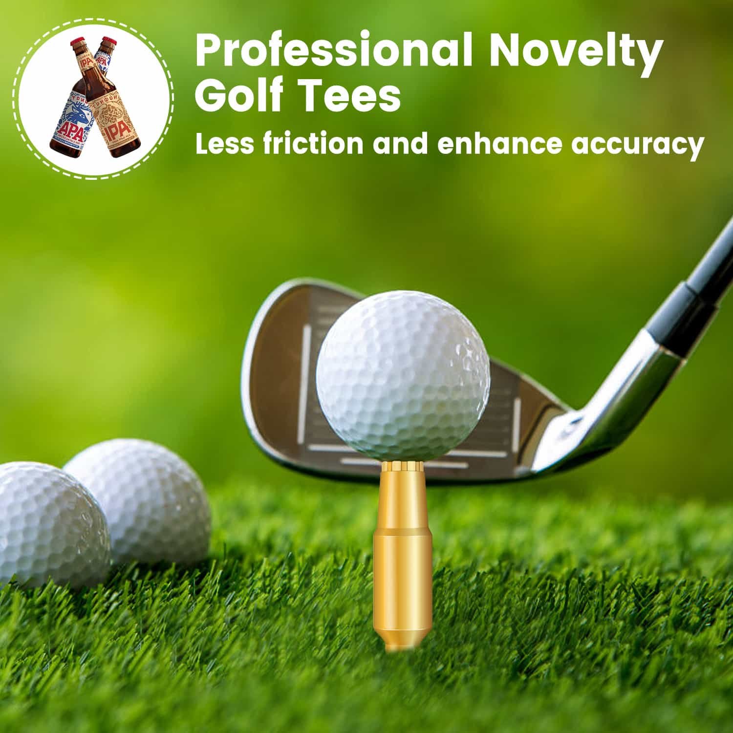 Bullet-Shaped 6 cm Golf Tees - 图片 2