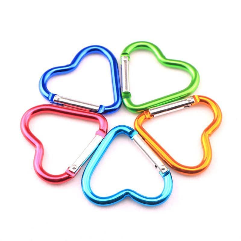 Heart-shaped Aluminum Alloy Carabiner - 图片 2