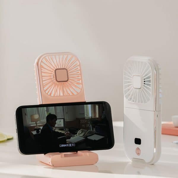 Foldable Phone Stand Power Bank Fan - 图片 2