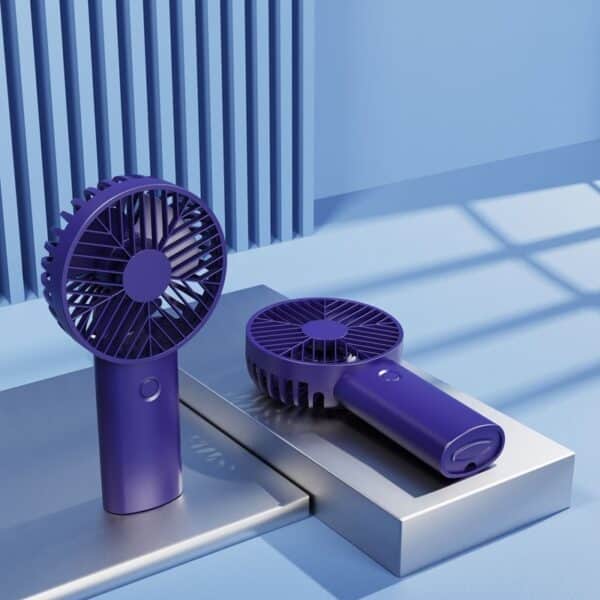 Portable Mini Cartoon Charging Fan - 图片 2