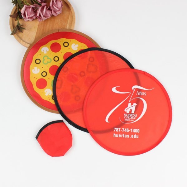 9.8 inches Full Color Folding Flying Fan w/Pouch - 图片 2
