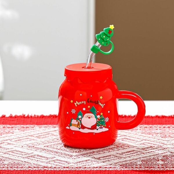 Creative Christmas Straw Mug - 图片 2