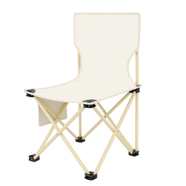 White Large Foldable Portable Outdoor Sports Chair - 图片 2
