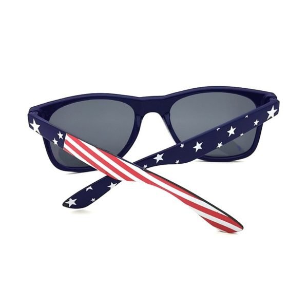 Customized Gray American Flag Sunglasses - 图片 2