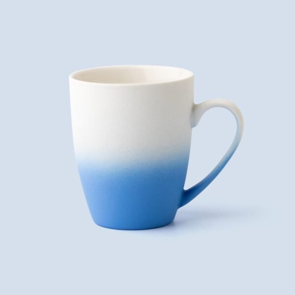 Stylish Gradient Ceramic Mug with Love Handle 12OZ - 图片 2