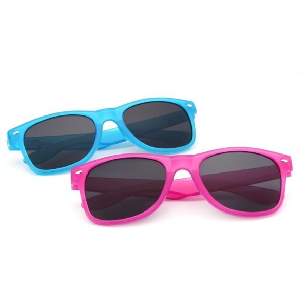 Classic Neon Rubberized Sunglasses - 图片 2