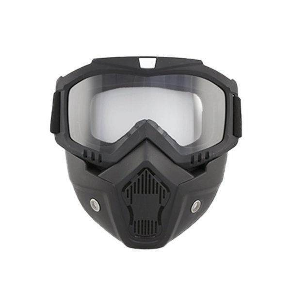 Vintage Harley Skull Windshield Mask Outdoor Riding Protective Goggle - 图片 2
