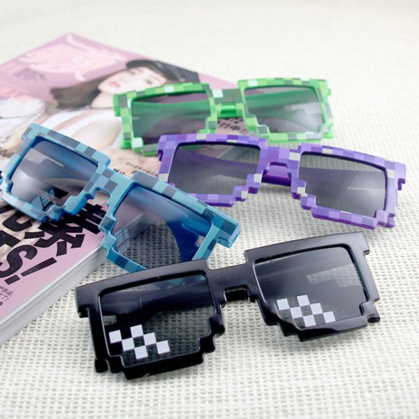 Square Mosaic Pixel Sunglasses - Image 2