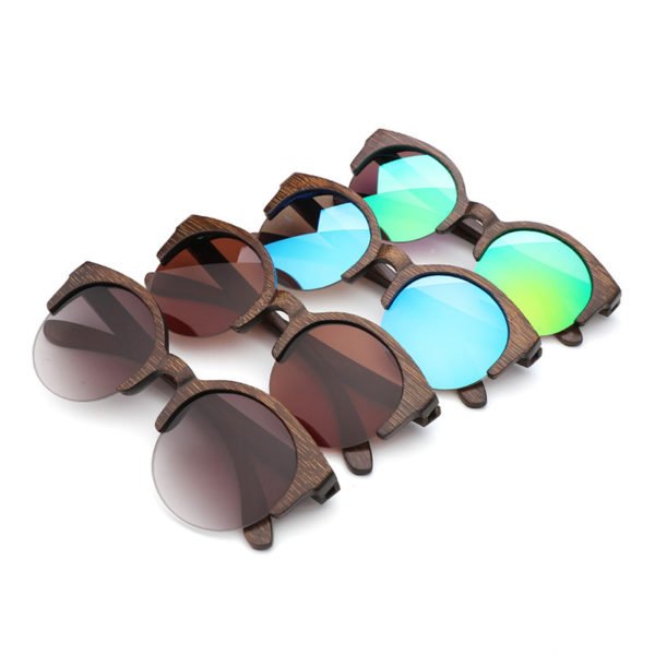Wood Tone Sunglasses - 图片 2