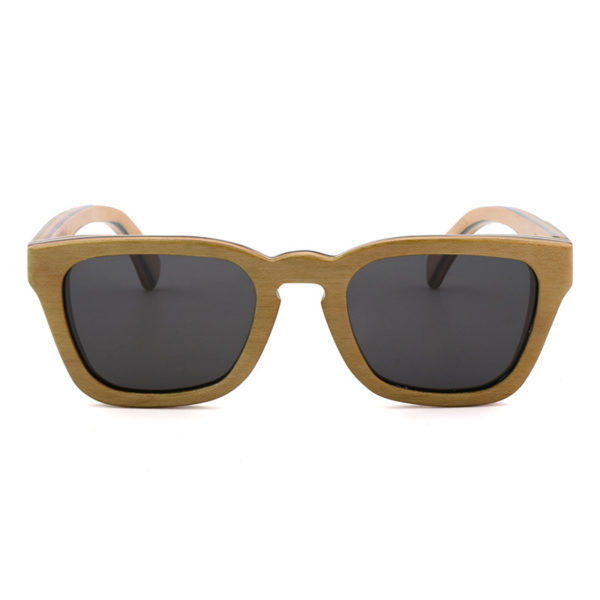 Retro Wood Grain Sunglasses - 图片 2