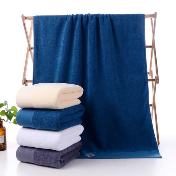 Solid Colour Towel Embroidered Logo - 图片 2