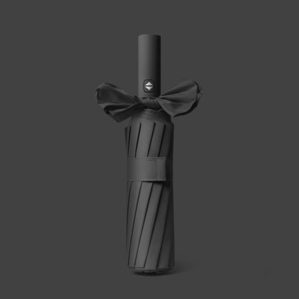 Vinyl 12-bone Automatic Folding Umbrella - Image 2