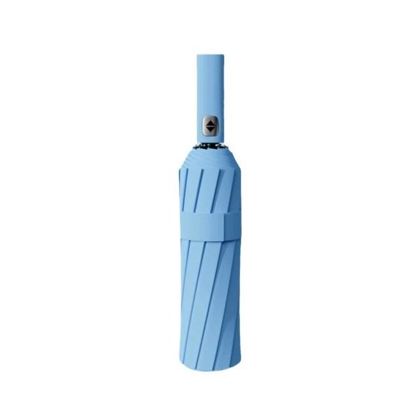 Vinyl 24-bone Automatic Folding Umbrella - 图片 2