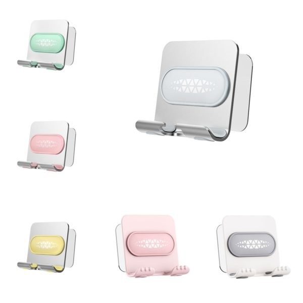 Wall-Mounted Phone Holder with Adhesive Stickers - Image 2