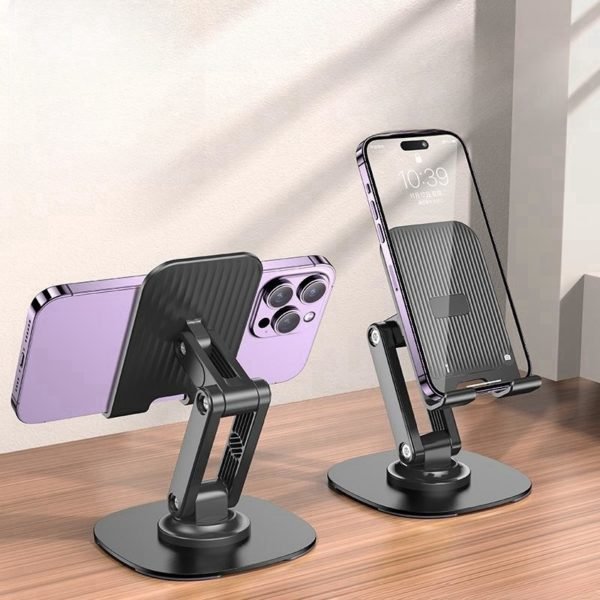 Multicolor Plastic ABS Rotatable Phone Holder With Silicone Non-slip Pad - 图片 2