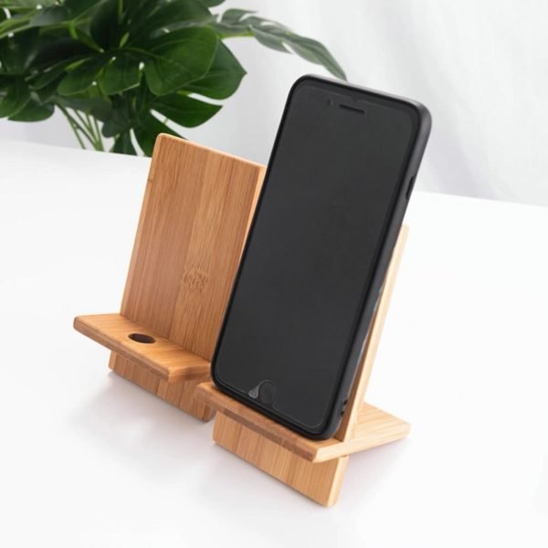 Splicing Bamboo Mobile Phone Stand Tablet Computer Base - 图片 2