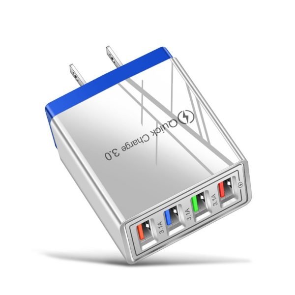 LED-illuminated 4-USB Color Charger - 图片 2