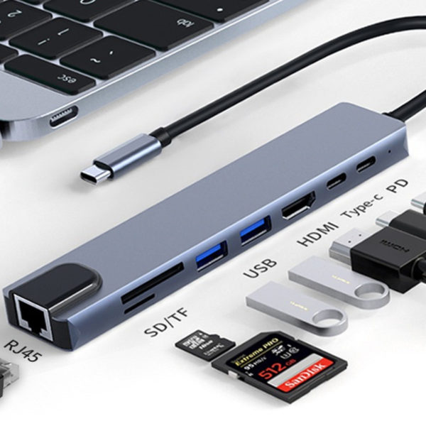 8-in-1 Laptop Docking Station USB C Hub - 图片 2