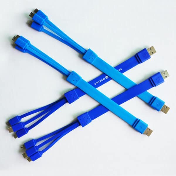3-in-1 Colorful Spaghetti Charging Cable - 图片 2