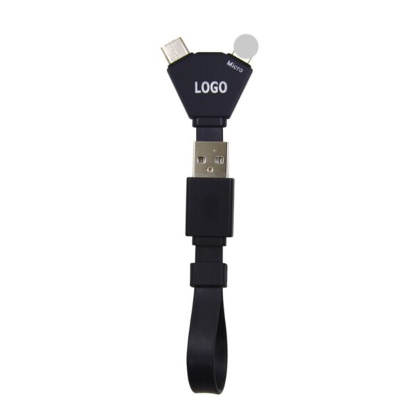 Illuminated 3-in-1 Keychain Charging Cable - 图片 2