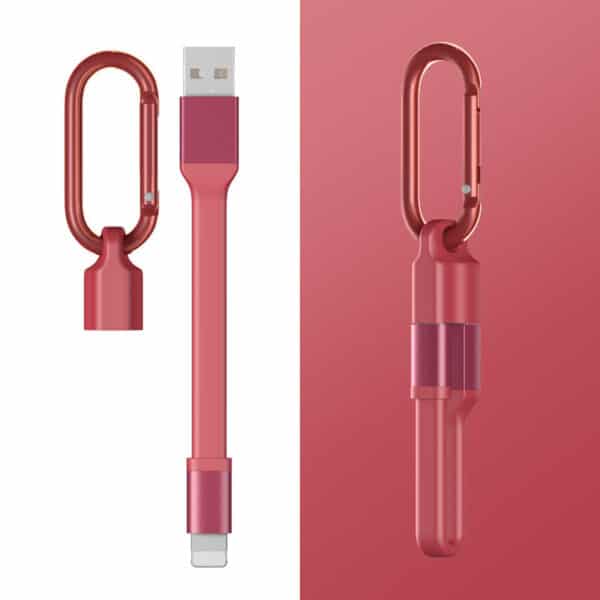 Compact & Convenient TPE Keychain Charging Cable - 图片 2
