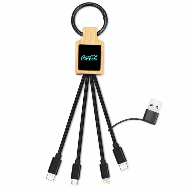 Functional Keychain 4-in-1 Charging Cable - 图片 2