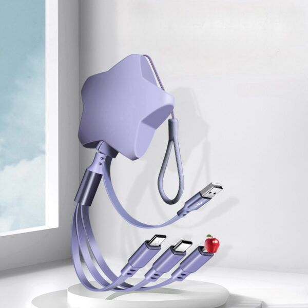 Lucky Star Retractable Storage Charging Cable - 图片 2