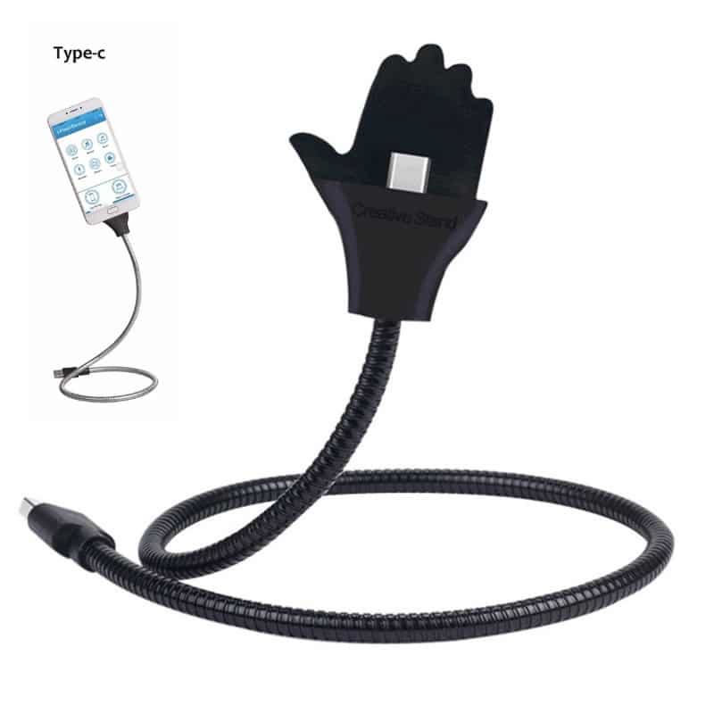 Palm-Shaped Charging Cable Stand with Lightning Port - 图片 2