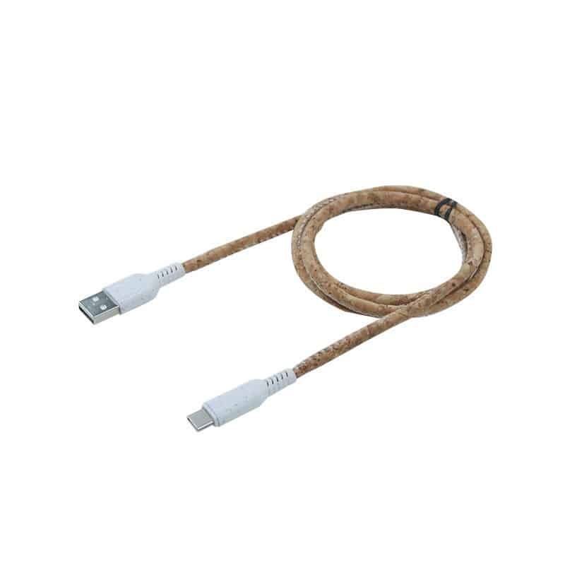 Eco-Friendly Cork Type-C Charging Cable - 图片 2