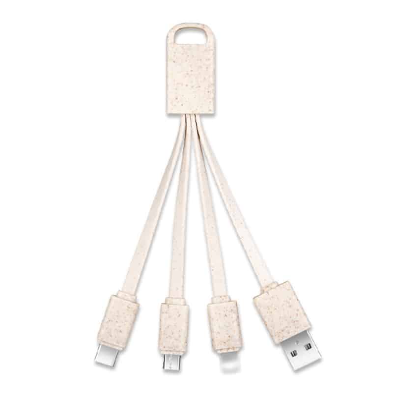 Dual-Port Beaded Charging Cable - 图片 2