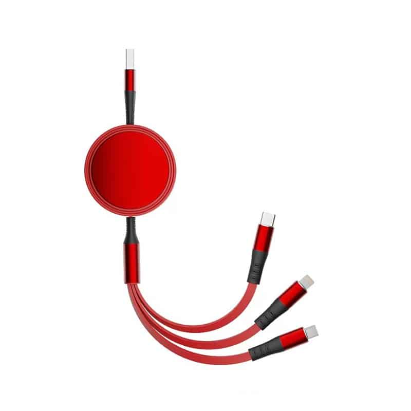 Custom Retractable 4-in-i Charging Cable LOGO - 图片 2