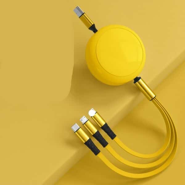 Super Fast 100W Retractable Custom 4-in-i Charging Cable - 图片 2