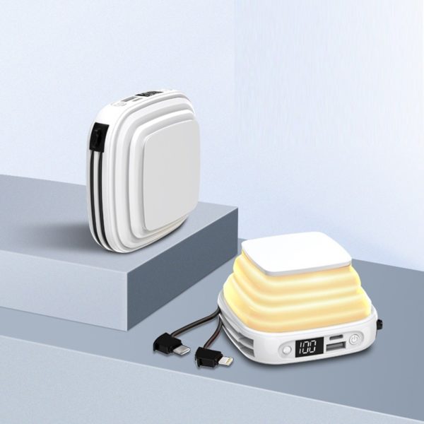 Night Light High Capacity Self-Corded Power Bank 10,000mAh - 图片 2