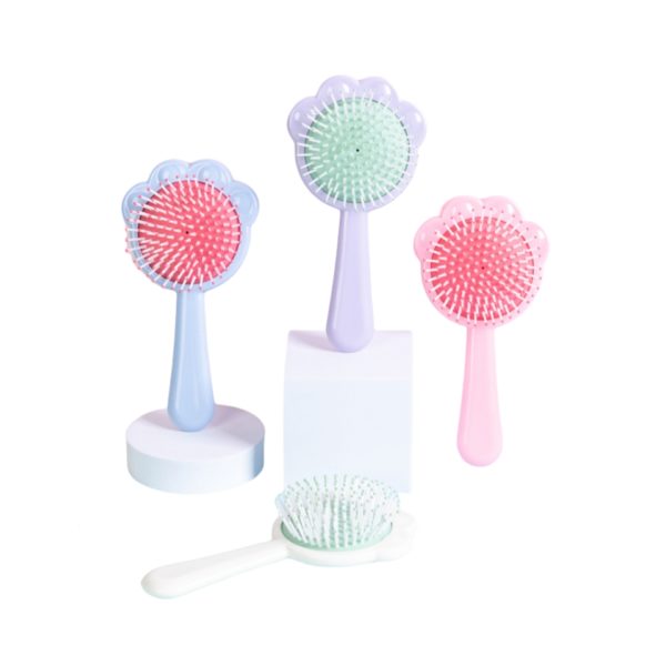 Multicolor Creative Mini Portable Paddle Brush Airbag Massage Comb with Cover - 图片 2