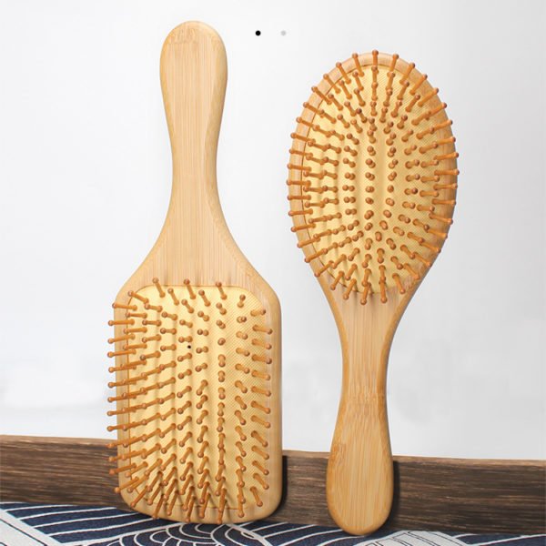 Bamboo Spa Massage Hair Comb - 图片 2