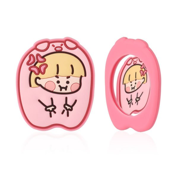 Custom Portable Silicone Mirror of Cartoon Character Shape - 图片 2