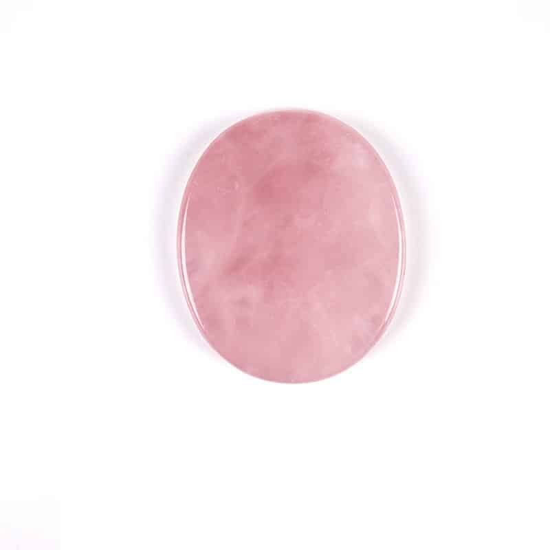 Pink Quartz Jade Oval Gua Sha Board - 图片 2