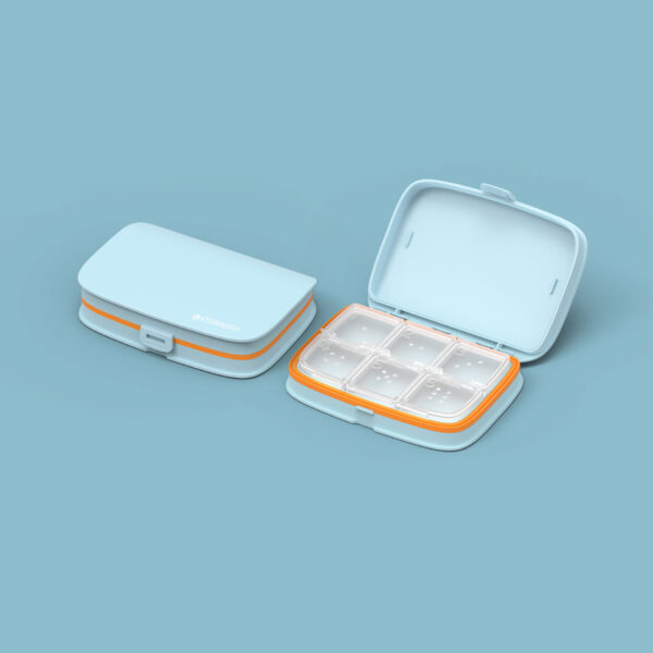 Mini Portable 6-Compartment Pill Box - 图片 2