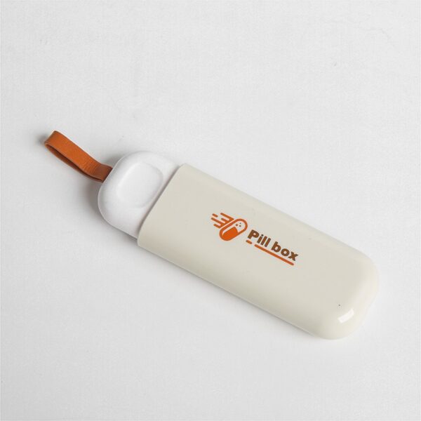 Portable Pill Box with PU Hanging Loop - 图片 2