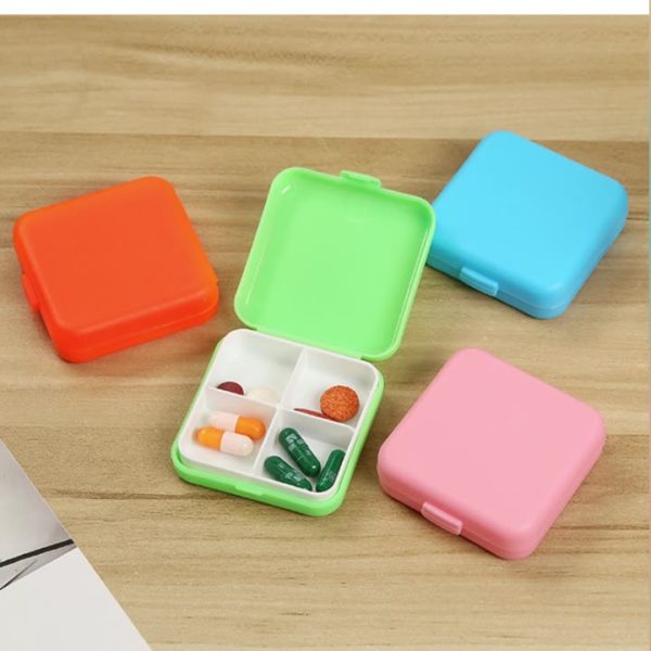 Mini 4-compartment Pillbox - 图片 2