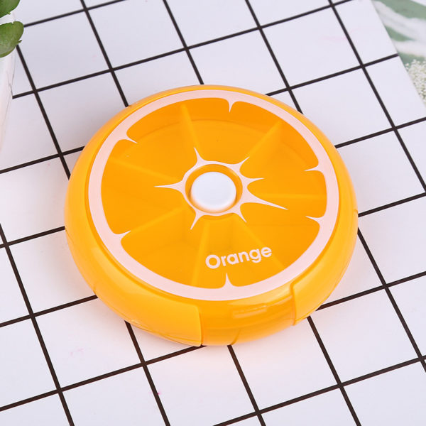 Seven-compartment Rotating Plastic Pill Box - 图片 2