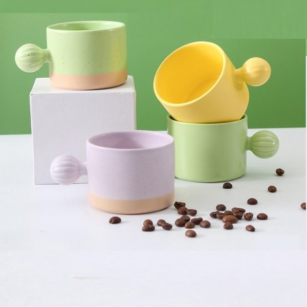 High-value Ball-shaped Handle Mug 7oz - 图片 2