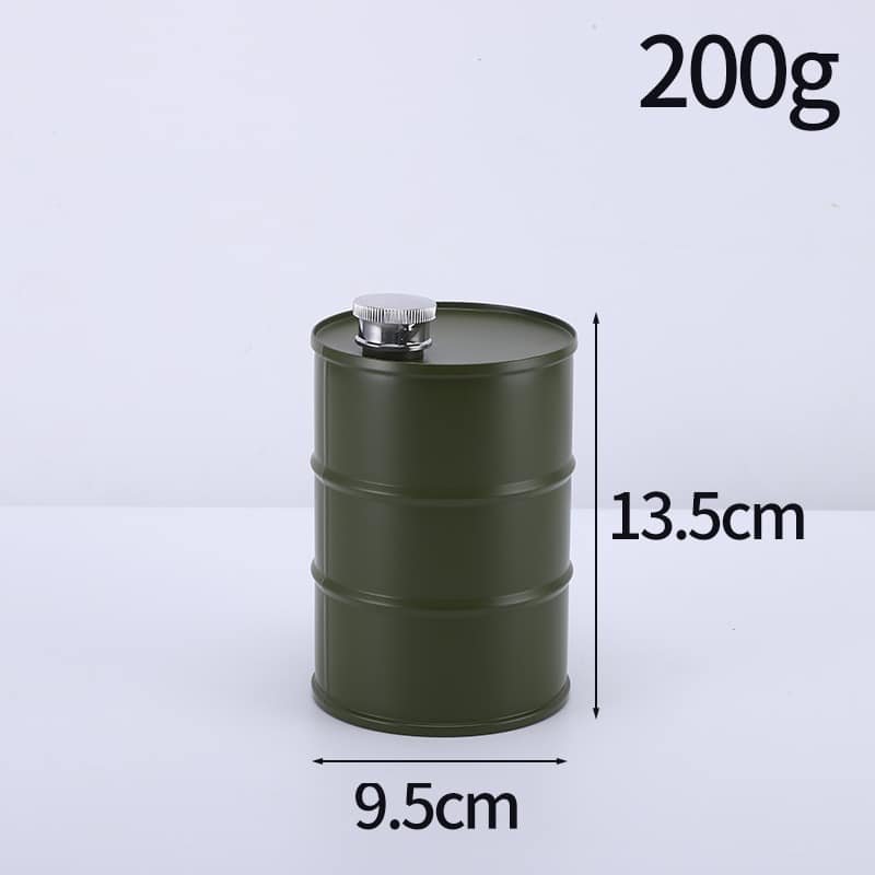 Large Capacity 26oz Oil Drum Shaped Stainless Steel Bottle - Image 2