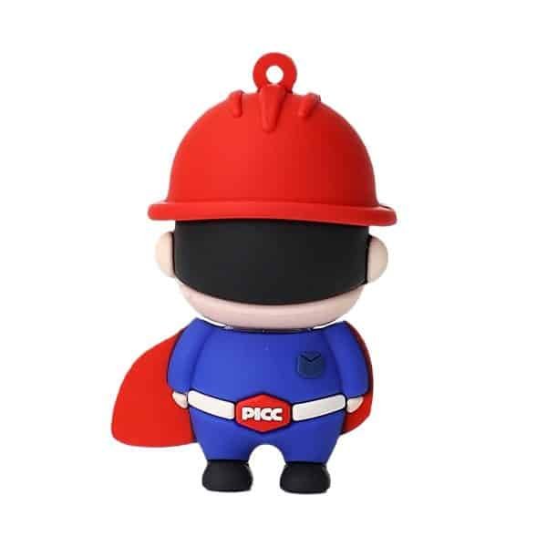 PVC Soft Rubber 3D USB Flash Drive Keychain - Image 2