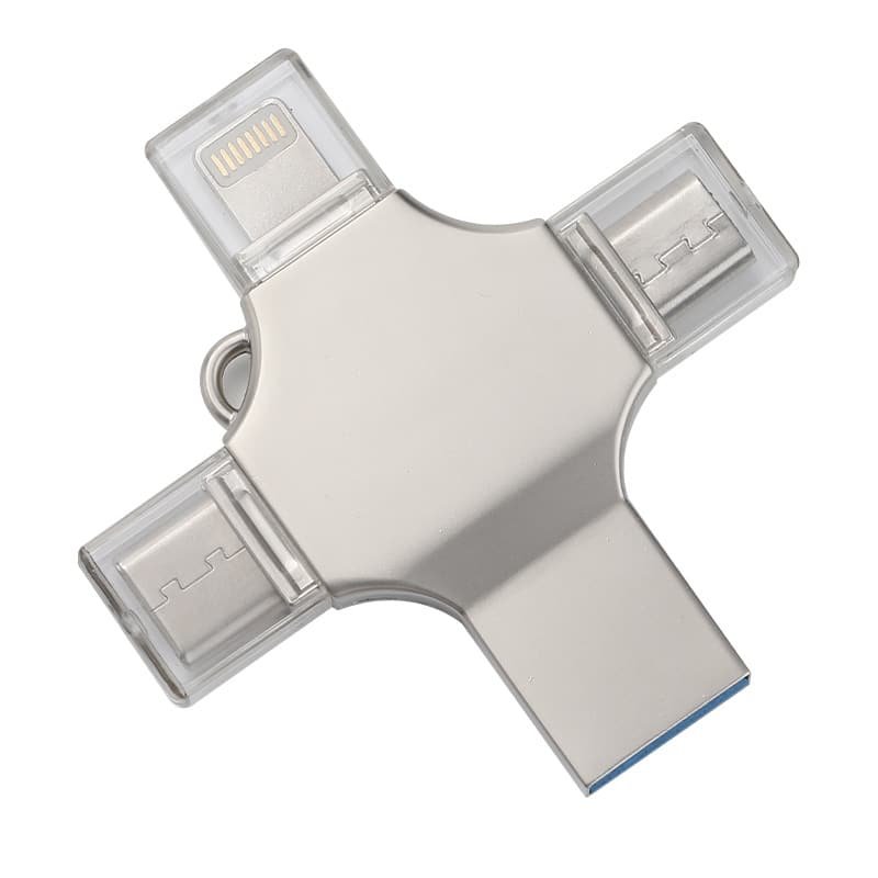 Multi-Function 4-in-1 Metal USB Flash Drive - 图片 2