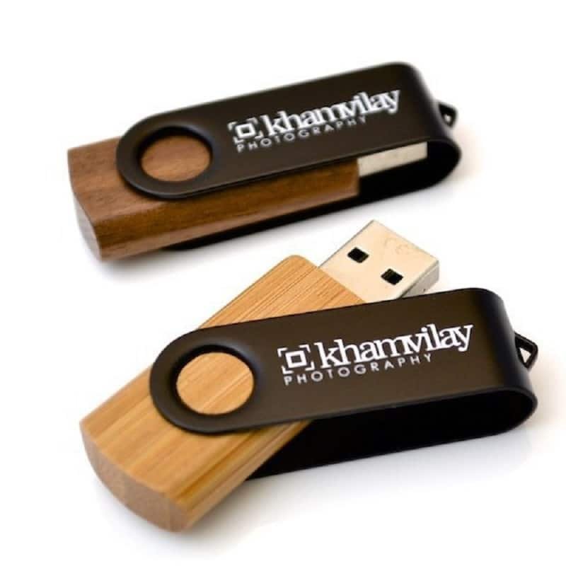 Wooden Laserable USB Flash Drive - 图片 2