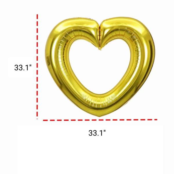 Multicolor Heart Loop Shaped Aluminum Foil Balloon for Party - 图片 2